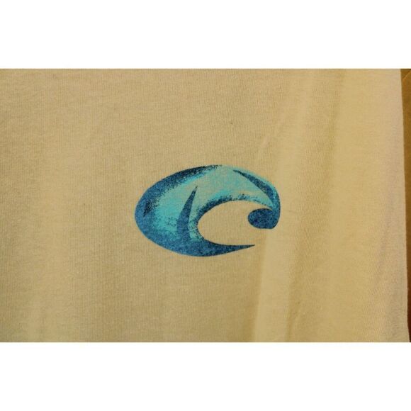 Costa Marlin Spotted T-Shirt (L) yellow Mens Large New - Picture 3 of 6